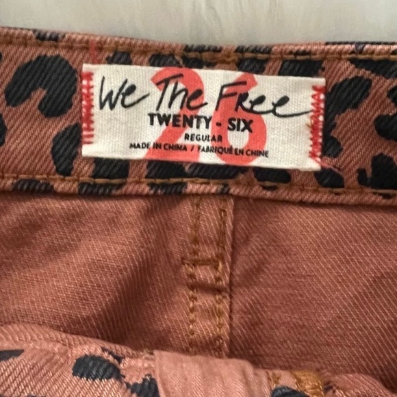 🥳HP🥳 Free People Zip It Up Leopard Print Denim Mini Skirt - Picture 10 of 12